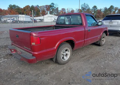 1998 Chevrolet S-10 Ls Fleetside из США, поврежденный, VIN 1GCCS1449WK146727